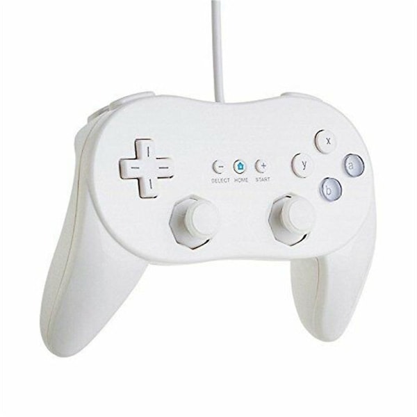 2023 Pro Gamepad Nintendo Wii Andra sukupolven klassisen langallisen pelin valkoinen
