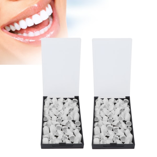 120 st Safe Dental Temporary Crown Framtänder Fake Teeth Faner Tandbytessats
