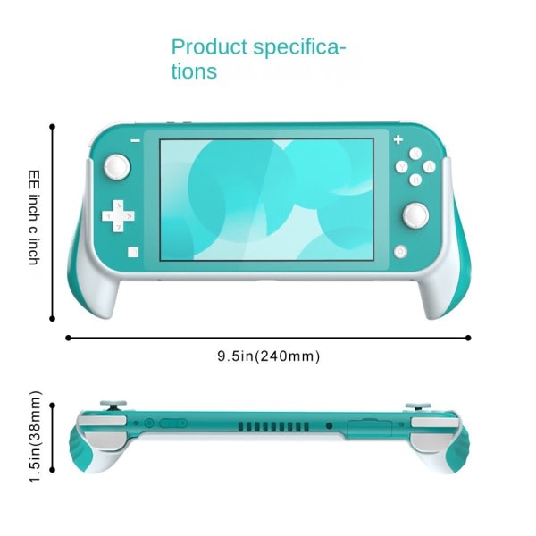 För Switch Lite Grip Host Pelikahva Sleeve Nintendo Protective Shell NS Perifer Musta ja harmaa