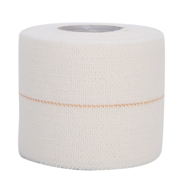 Bærbar bomuldssportsforstuvningsfiksering Bandage Ledbånd Beskyttende Bandage Hvid5cm x 4,5m