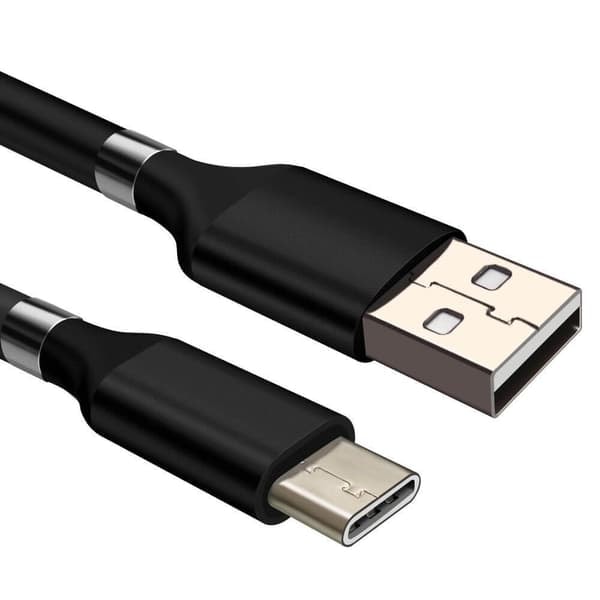 PD magnetkabel, USB til USB-C, 2m, sort, Sero—pa