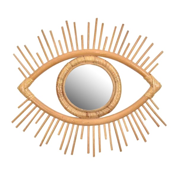 Rådnende Innovativ konstdekoration Ögonform Makeup Spegel Dressing Vägghängande