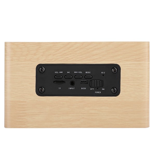Wireless Wooden Bluetooth Speaker, Desktop Music Player for Computer and Mobile Phone