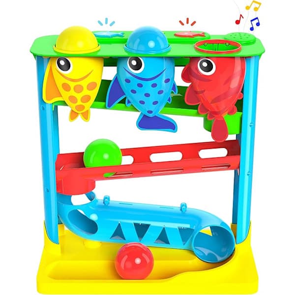 Feed The Fish Interaktiv Babyleke, Sensorisk Gave for Småbarn 6-24M