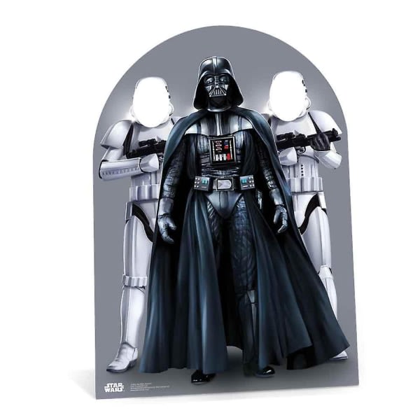 Star Wars Darth Vader och Stormtroopers stativ i barnstorlek i kartongutskärning / Standee / Stand Up