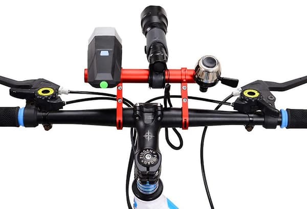 Styrstångsförlängningsfäste för cykel, dubbelt fäste