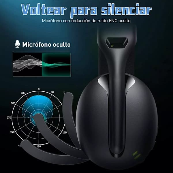 Trådløse Over-Ear Gaming Bluetooth-hodetelefoner