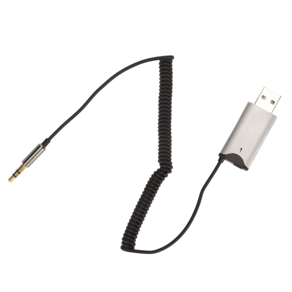 BT AUX Adapter USB 2,0 til 3,5 mm Nem forbindelse Indbygget Mic 11yd Distance AUX BT modtager til bil hjemmecomputer