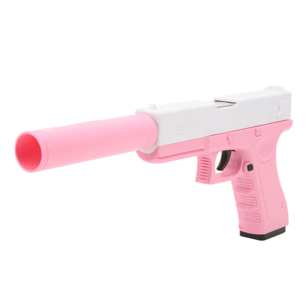 Skaludkastende legetøj Sikker blød EVA-skumbold med automatisk udkastning skydelegetøj til børn Pink og hvid