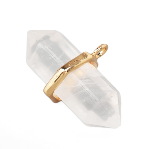 Naturstein anheng Healing DIY hvite krystaller anheng for anheng halskjede smykker