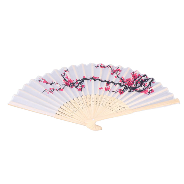 10 st Sakura Folding Hand Fan Portable Bamboo Silk Hand Fan för dansfestuppträdande