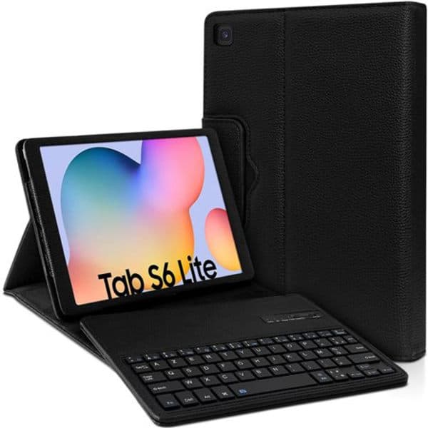 Musta suojakotelo ranskalaisella Azerty Bluetooth -näppäimistöllä