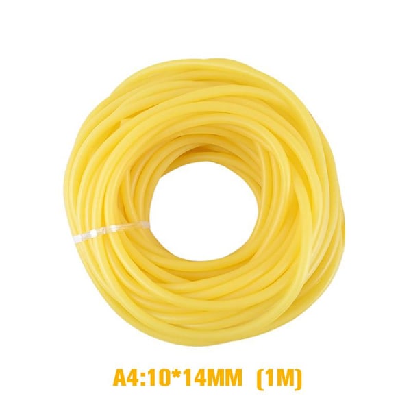 Gummibånd Høj Elastisk Kirurgisk Medicinsk Slange Slynge Katapult Yellow 8x10mm