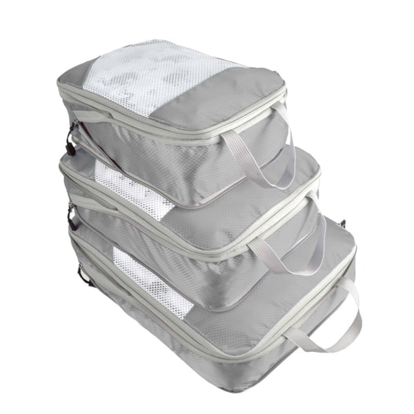 Resväska Organizer Set - Packkuber / 3-pack Grå