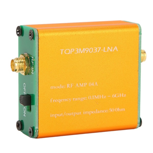 0,1MHz?6GHz Full Band Low Noise Amplifier Professional 20dB High Gain LNA RF Power forforstærkermodul leveret med indbygget batteri