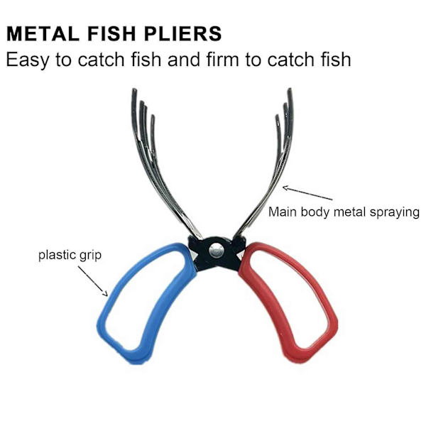 2/3 Klor Fiskgrepp, Fiskhandklo, Kontrolltång För Fånga Fisk Fisketillbehör, Rostfritt Stålklipp (3 Klor)