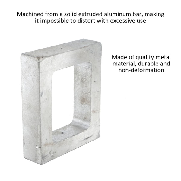 Enkelt hulrom aluminiumsformramme, tilbehør til smykkefremstilling (70*90*30 mm)