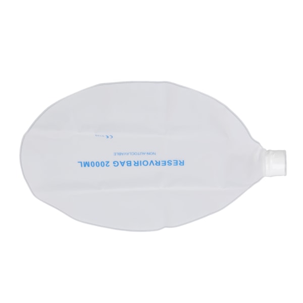 Emergency Breathing Bag Food Grade PP Sammenleggbar Luktfri Resuscitator Tilbehør Luftoppbevaringspose for respirator 2000ml