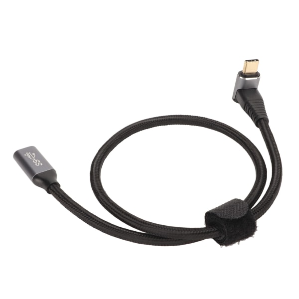 USB C 3.1 han-til-hun-kabel PD100W Hurtigopladning 10Gbps 4K ved 60Hz USB C-opladningskabel til Steam Deck-spilkonsoller 50cm/19,7in