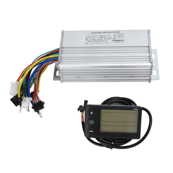 Elektrisk set Borstlös kontroller Vattentät S866 LCD-skärmpanel för 1000W motor 48V