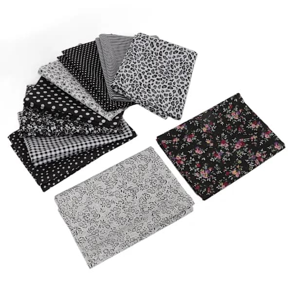 Blødt stof til hobby, fnugfrit, printbart, klippbart bomuldsstof til syning, patchwork, scrapbooking, 10 farver