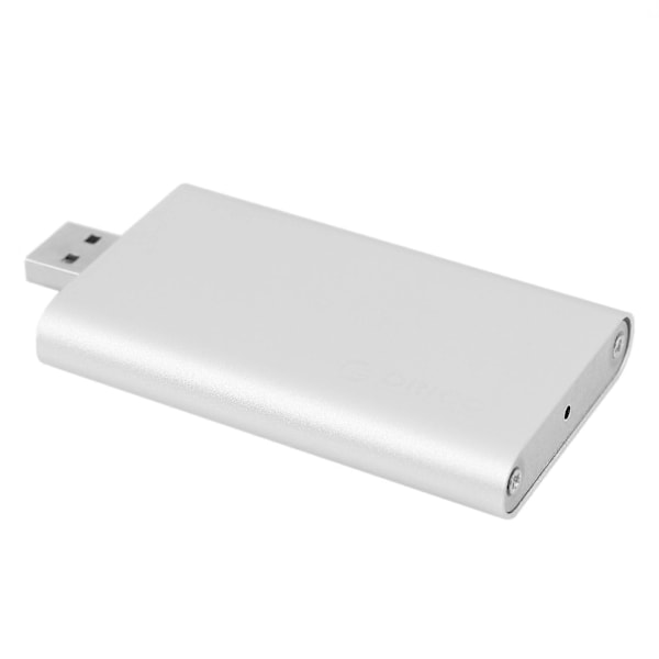 Aluminium Mini Msata Ssd-kabinett Hdd-fodral Usb 3.0 5Gbps Höghastighets Skruvfixering Hårddisk Exter.pa