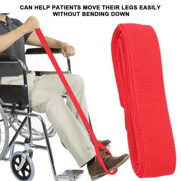 Bærbar handicappet ældre benløftestrop Fodløfteanordning Benmobilitetshjælp