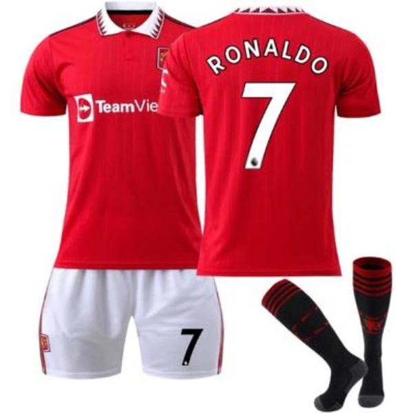 2022/23 Ny vuxen fotbollströja Manchester Unitedista RONALDO 7 8-9 vuotta