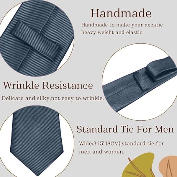 Herr Solid Polyester Tekstil Slips Ensfargede Slips