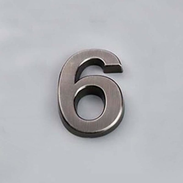 5CM 0-9 Numerointilevyt Numero Tarrat Ovi Osoite Hotelli Talo Moderni Numero Matches the image Black nickel/6