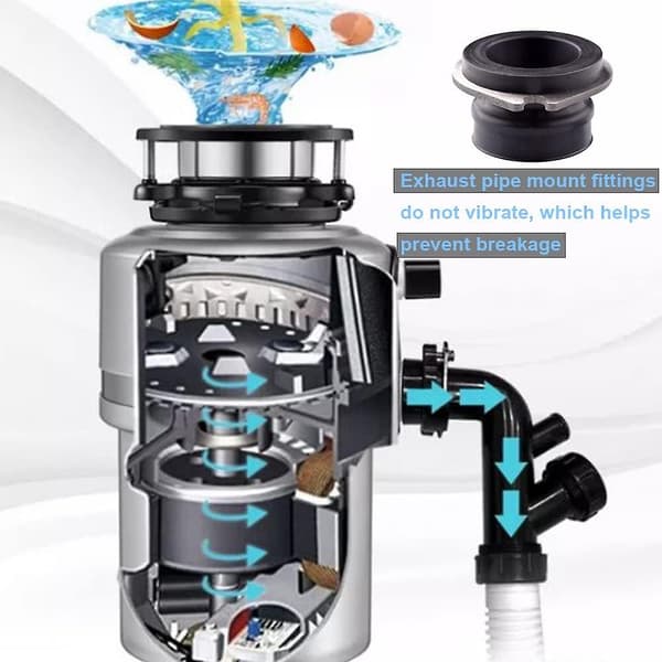 2-pack Flexkoppling 75499 Ersättningsdelar för diskbänksavfallskvarn Kompatibel med InSinkErator