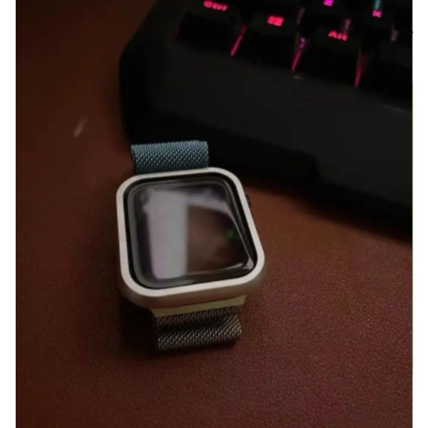 Smart klockfodral med skärmskydd Apple Watch 8 / Ultra Guld 42 mm