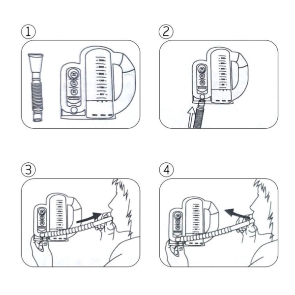 3000ml/5000ml Lung Trainer Breathing Trainer Volumetric Training Lung Breathing Trainer