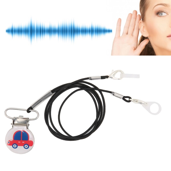 Hörapparater Klämhållare Bärbara hängrepsband Antilost hörapparatsnöre