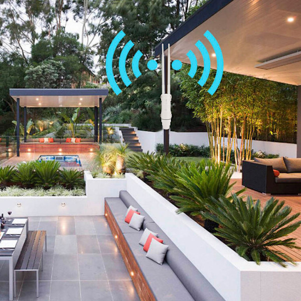 Trådlös WiFi-förlängare Hög Effekt Utomhus AP-repeater AC600 Dual Band 2.4G 5G