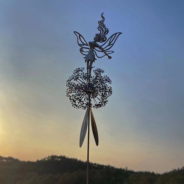 Dansende Fe Løvetann Statue Ornament Stakes Upgrade model A1