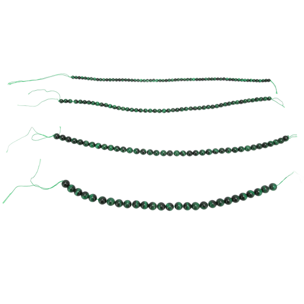 Natursteinsperler Glatt elegante smykker DIY dekorative perler for armbånd Halskjede Art CraftGreen