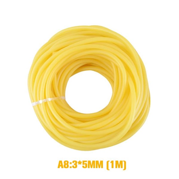 Gummiband Hög Elastisk Kirurgisk Medicinsk Slang Slunga Katapult Yellow 3x5mm