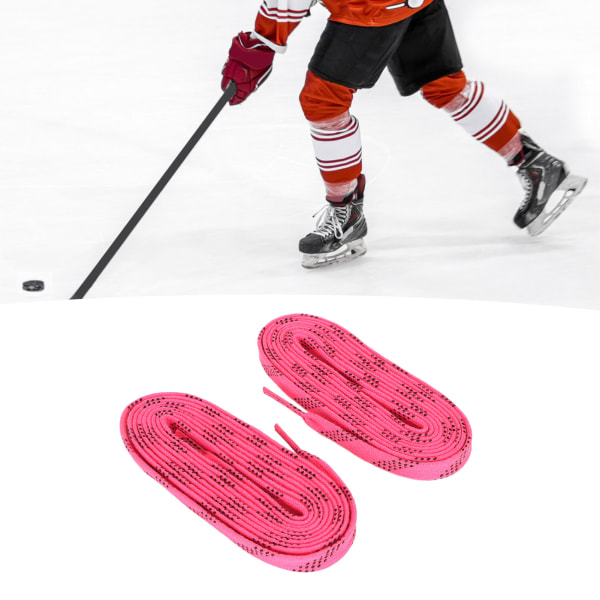 2 par hockeysnören vaxade tätt vävda Håll snören torra Rullskridskor Vaxade spetsar för vanliga skor Stövlar