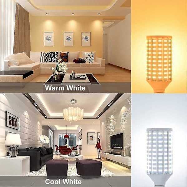 LED-lampor E40 50W Lumire LED Varmvit 3000K, 4400lm, AC 85-265V, motsvarande halogenlampa 400W LED-lampa
