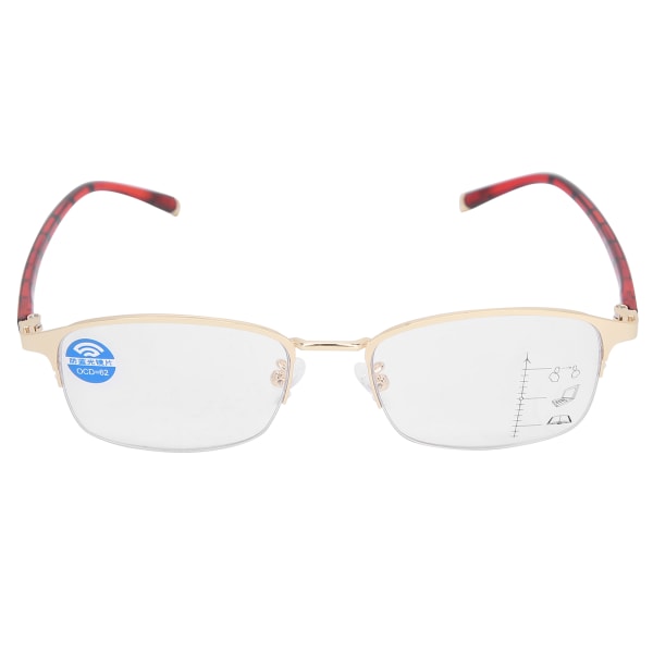 Anti-trötthet blått ljusblockerande lins Läsglasögon unisex män kvinnor äldre glasögon(+150 )