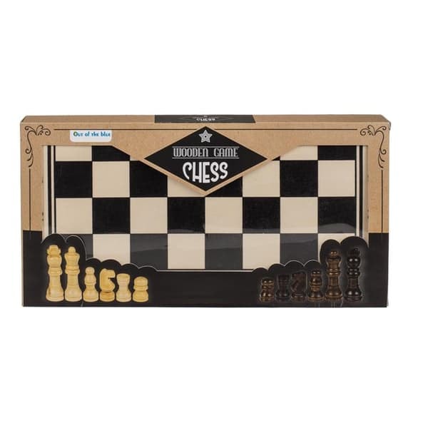 Schackspel i Trä / Schack - Brädspel / Sällskapsspel - 34 cm—pa
