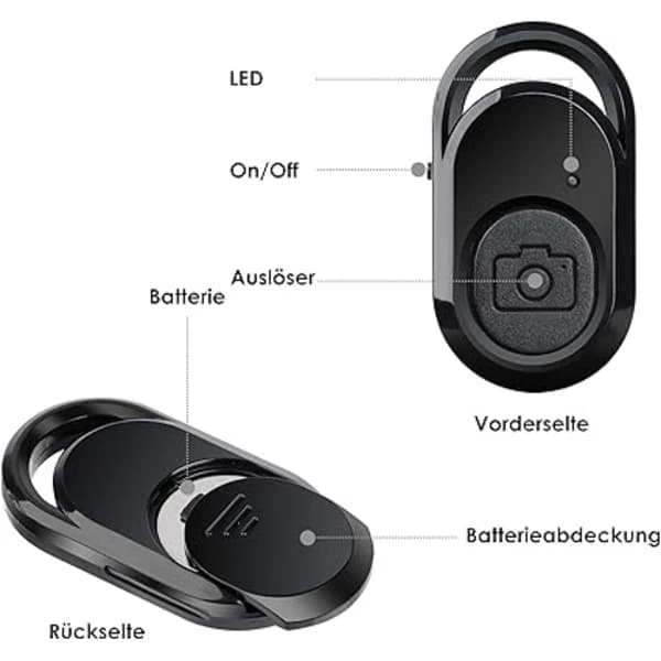 Bluetooth-fjernutløser med én knapp