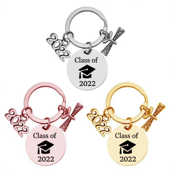 Nyckelring för examenspresent för class 2022 Grad Souvenir nyckelring kulta
