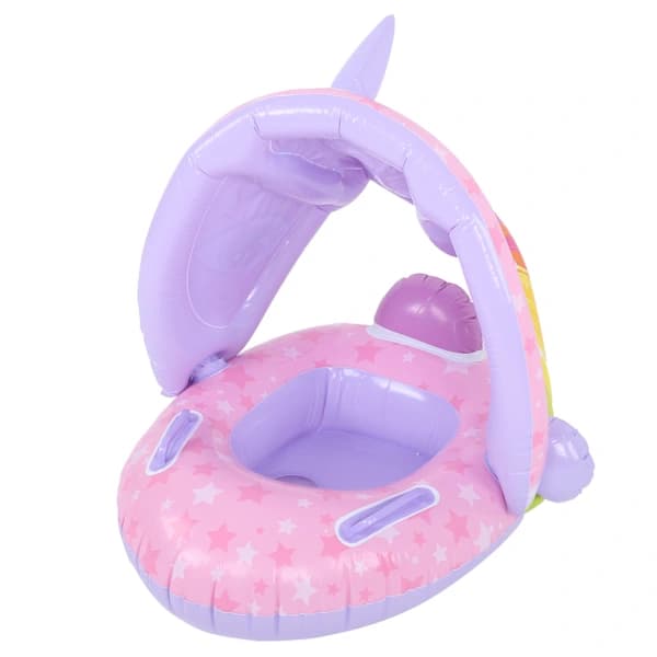Baby Flytring PVC Uppblåsbar Småbarn Barn Simring Ringar med Solskydd