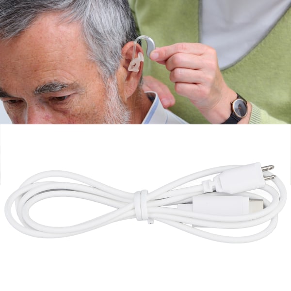2-pins høreforstærker-modtagerkabel Fremragende lydkvalitet Varmebestandig høreforstærker-modtagerkabel til daglig brug