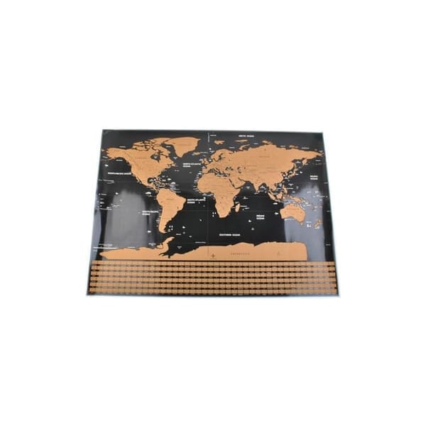 Skrapkarta med Tillbehör / Scratch Map / Världskarta - 82 x 59 cm—pa
