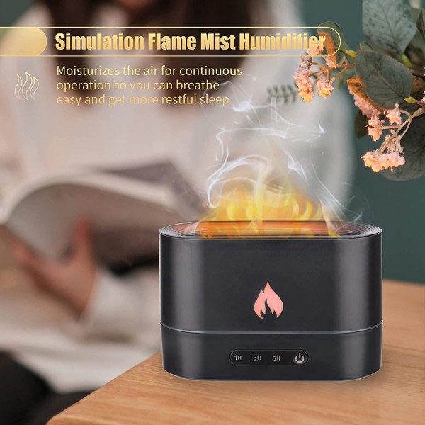 Aroma Scent Diffuser Luftfuktare Cool Mist Black Black