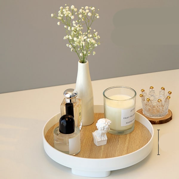 Bordsförvaringsfack Nordic Style Advanced Texture Elegant Fashionabla kosmetiska förvaringslåda för hemmakontor Stor träbas