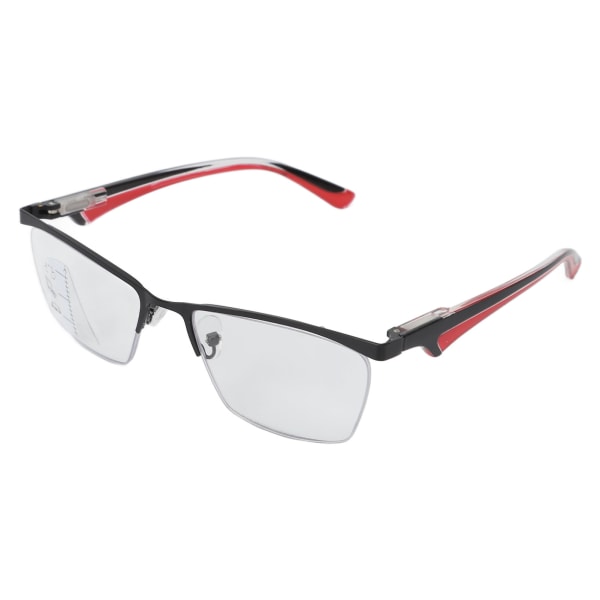 Presbyopiske briller Blått lysblokkerende multifokus Høydefinisjonslesebriller for TV-titting Røde ben +300